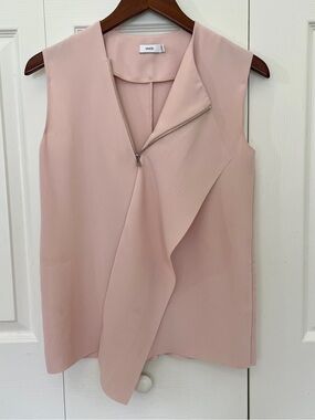 Vince Sleeveless Drape Blouse